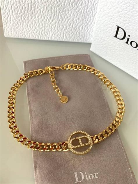 цепь на шею dior